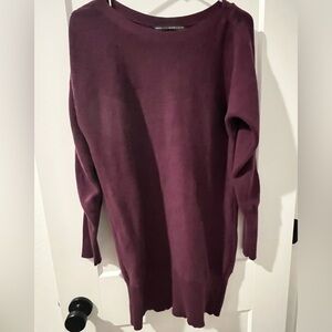 White House Black Market Women's Purple Sweater